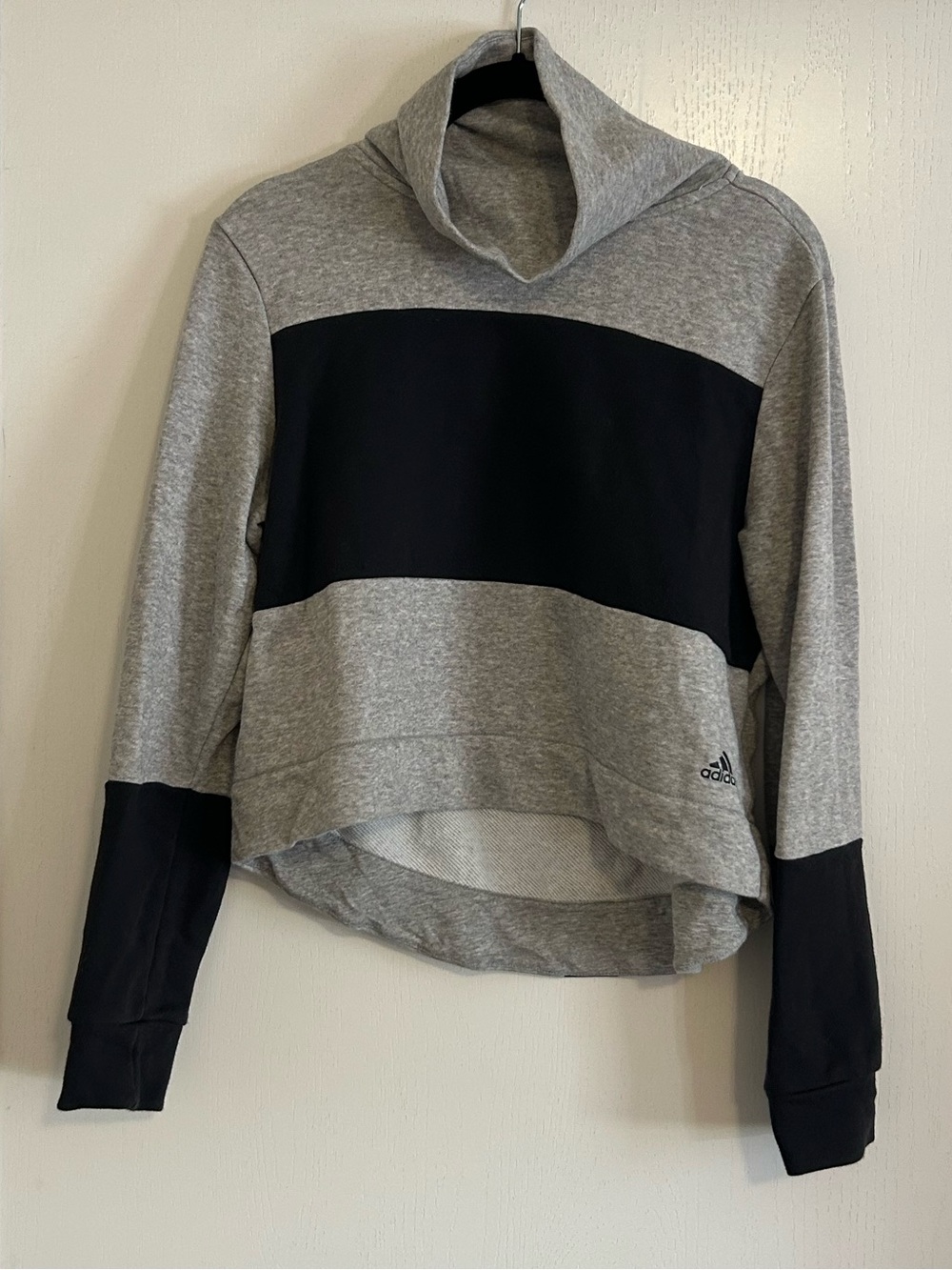 adidas Women’s Cropped Cowl Neck Sweatshirt